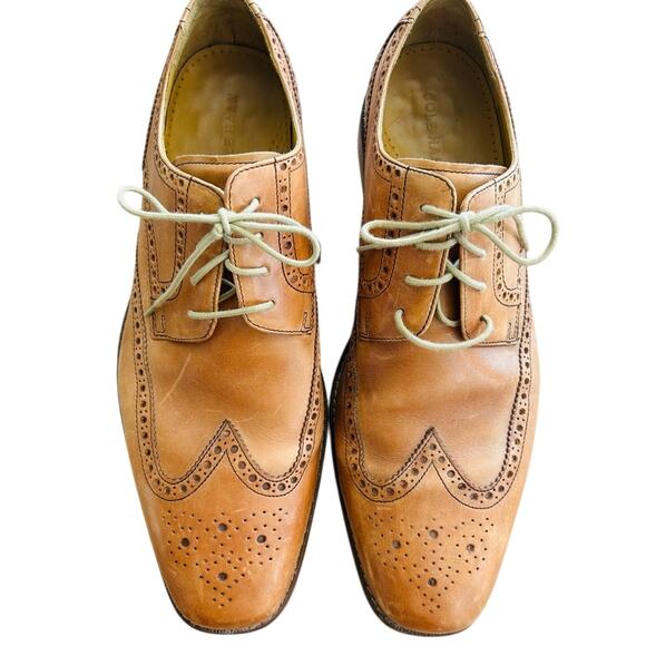 Cole Haan "Nike Air"Tan Leather Oxfords size - Picture 1 of 10